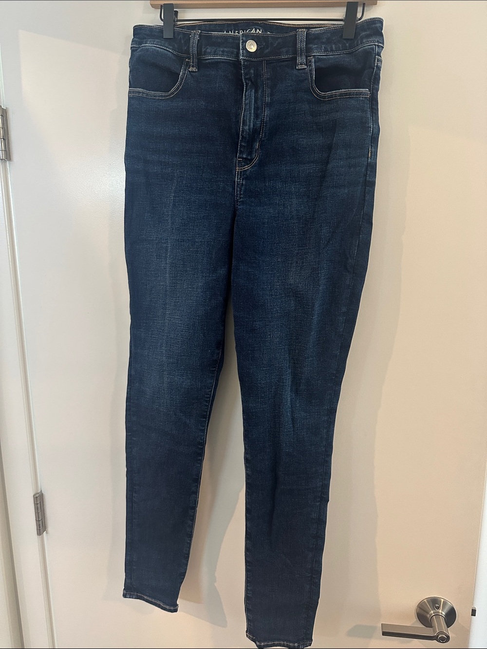 Dark Blue super high rise jeggings